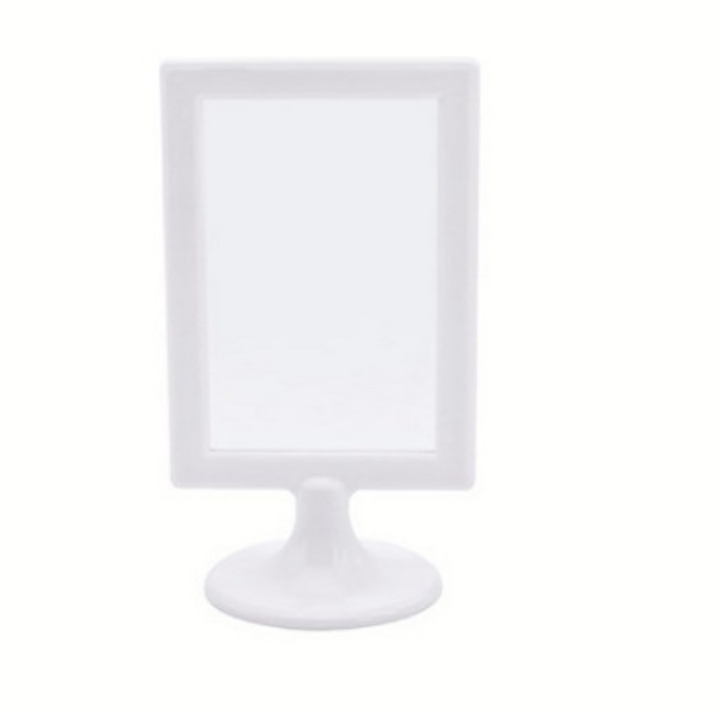 Oce 화이트 사각 테두리 둥근 하얀색 받침 양면 꽂이판 상품 게시판 알림 메뉴판 테이블 가격표