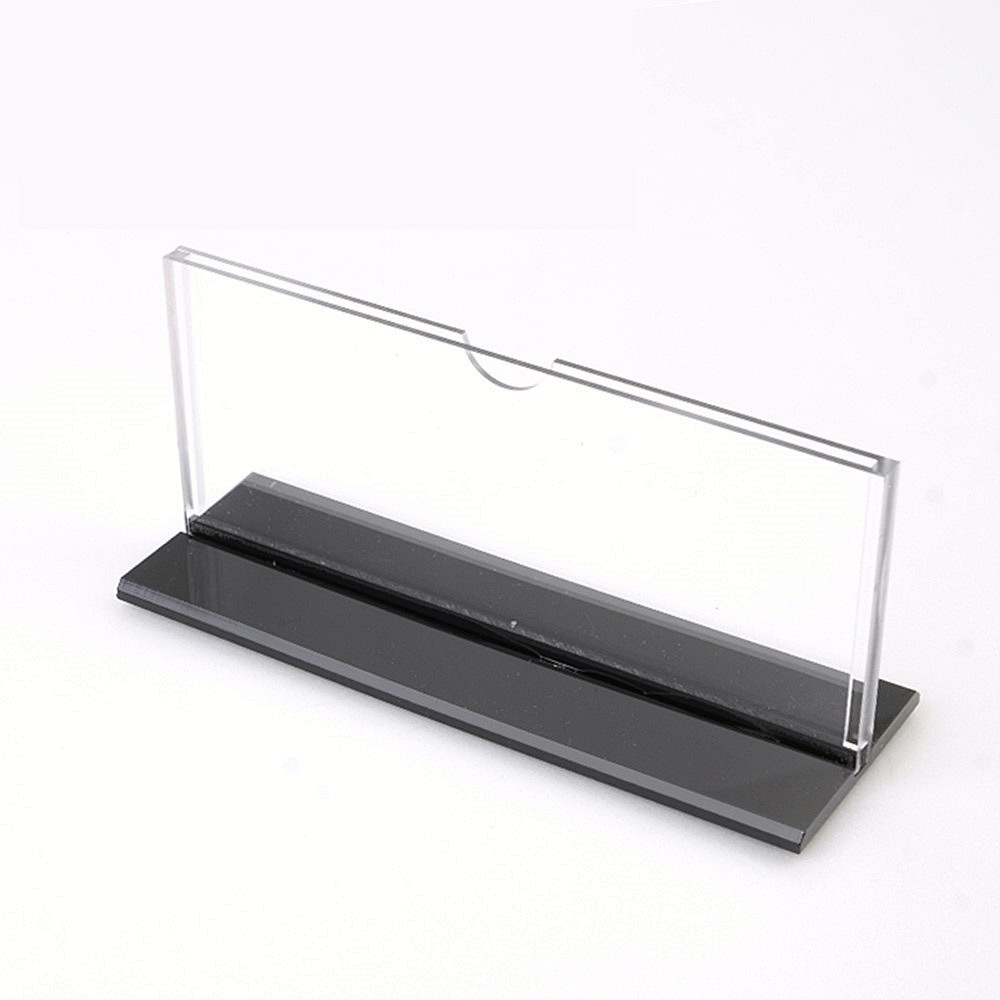 Oce T받침 알림 양면 쇼케이스 170x70 250x80A16-가로 투명 안내문 액자 상품 가격표 테이블 메뉴 스탠드