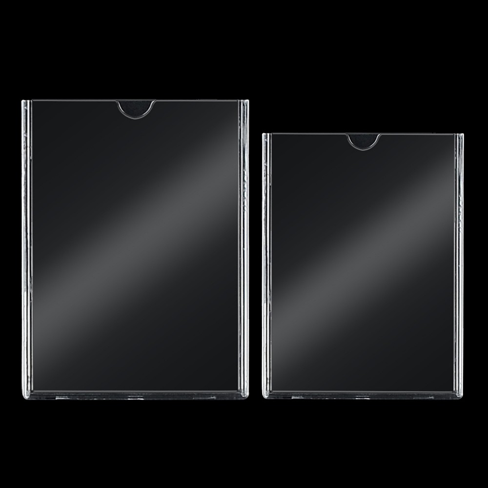 Oce 벽 접착 인쇄물 액자 아크릴 꽂이판 쇼케이스 A7/B7 부착 메뉴판 팜플렛 명찰 케이스 메뉴 표지판
