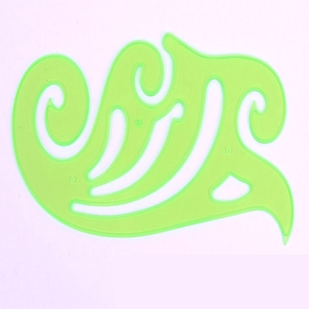 Oce 구름 파도 모양자 그리기 형판 1P 템플리트 그림 자 어린이 문구