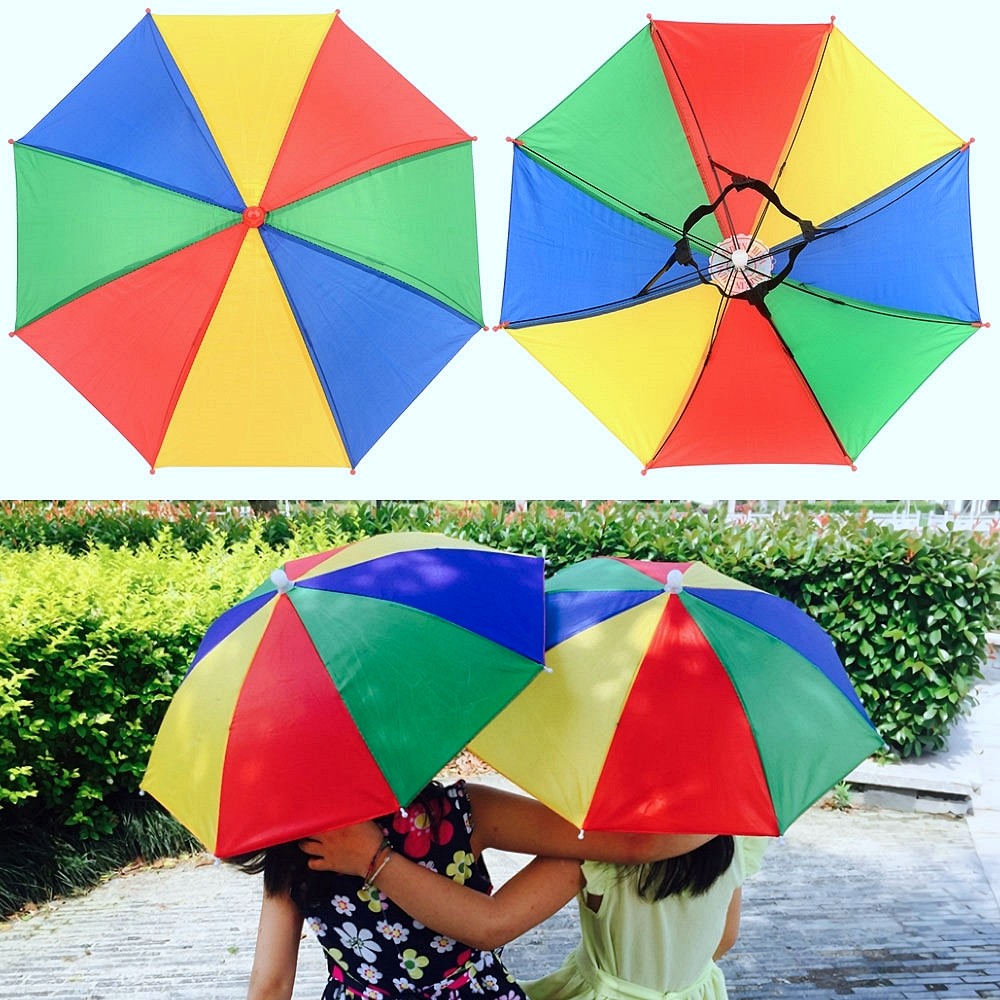 Oce 선쉐이드 모자 우산 낚시 그늘막 자외선 차단 머리띠 우산 썬쉐이드캡