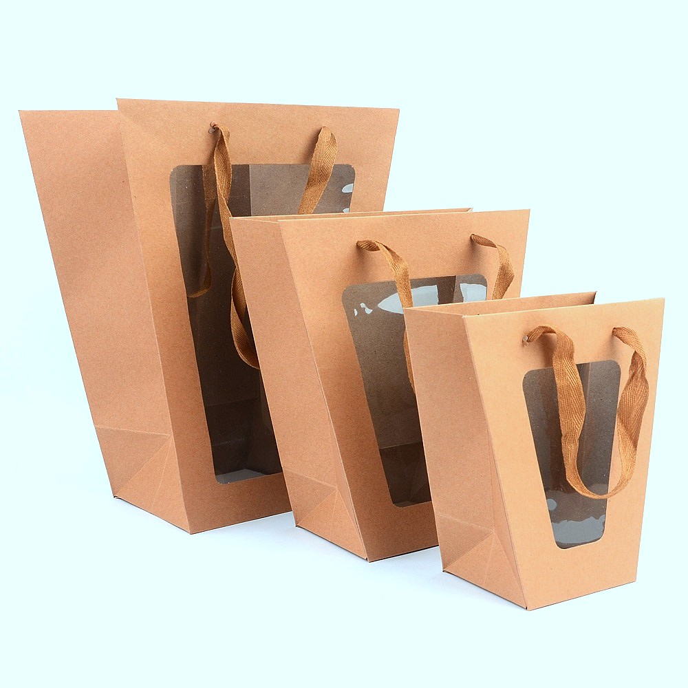 Oce 투명창 선물 상자 사다리꼴 미니 화분 선물 포장 포장지 pack  paxkage 박스