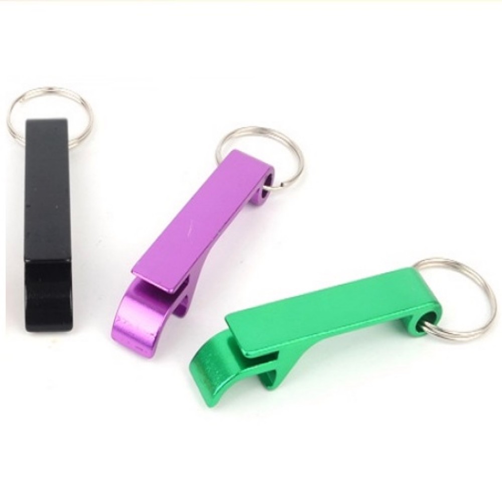 Oce 고급 컬러 광택 알미늄 스틱형 병뚜껑 오프너 키링 스틸 열쇠걸이 소형 휴대용 고리