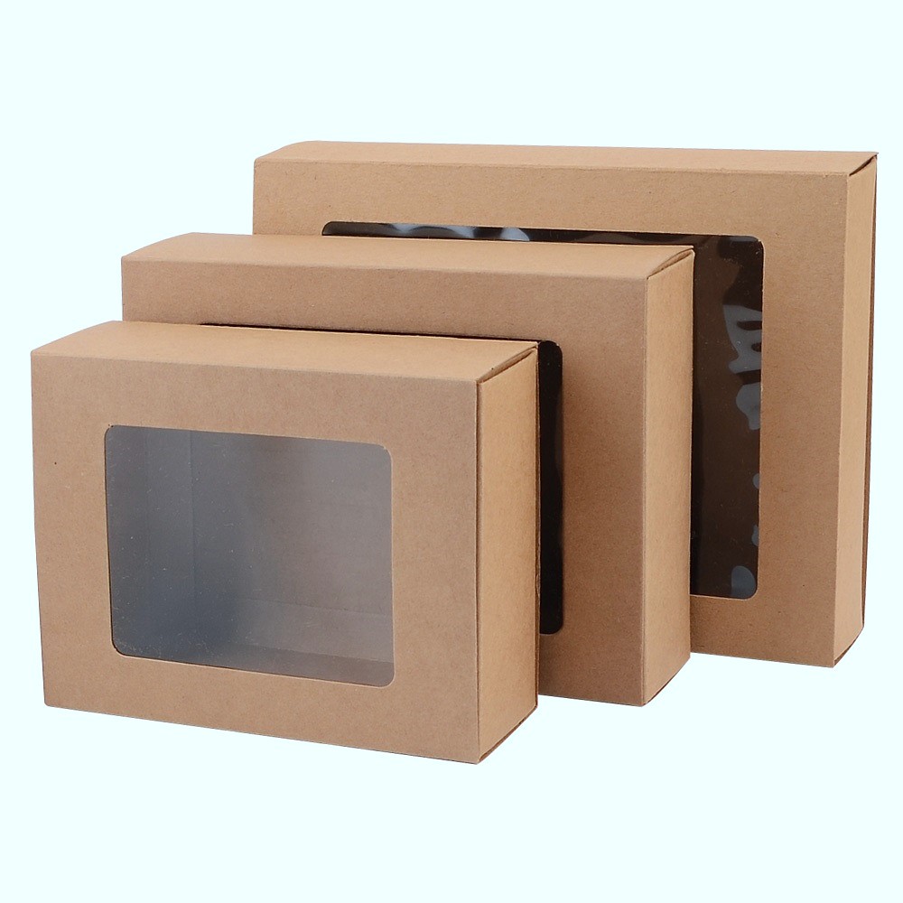 Oce 수작업 선물 포장 필름창 슬라이딩 종이 박스-사각 포켓 wrapper  기프트 패키지 그립 상자 쇼핑백