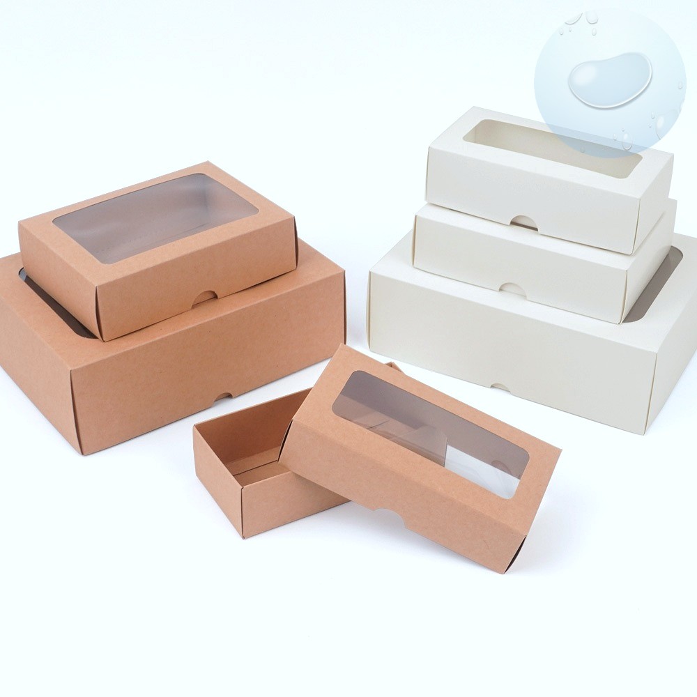Oce 직사각 접이식 투명창 선물 상자 쿠키 박스 답례품 상자 접이식 사각 케이스