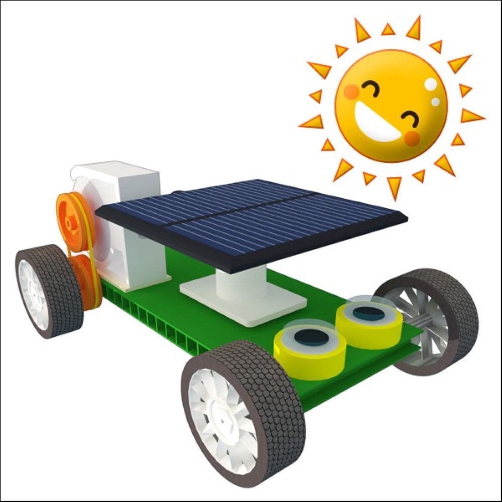 뉴 각도 조절 고무동력 태양광 자동차 만들기(5인용)