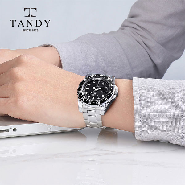 [TANDY] 탠디 다이아몬드 메탈시계, DIA-3922 BK(블랙)