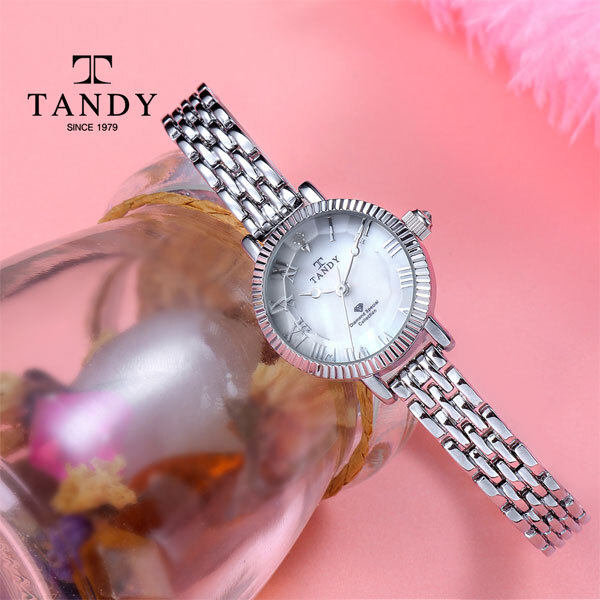 [TANDY] 탠디 여성 다이아몬드 메탈시계, DIA-4015 WH(화이트)