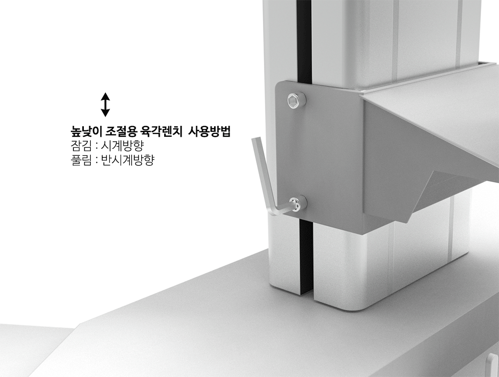 다양한 산업환경에 알맞은 높이 조절이 가능한 올인원 메디컬 카트, 스마트카트 주문제작 DNSYS