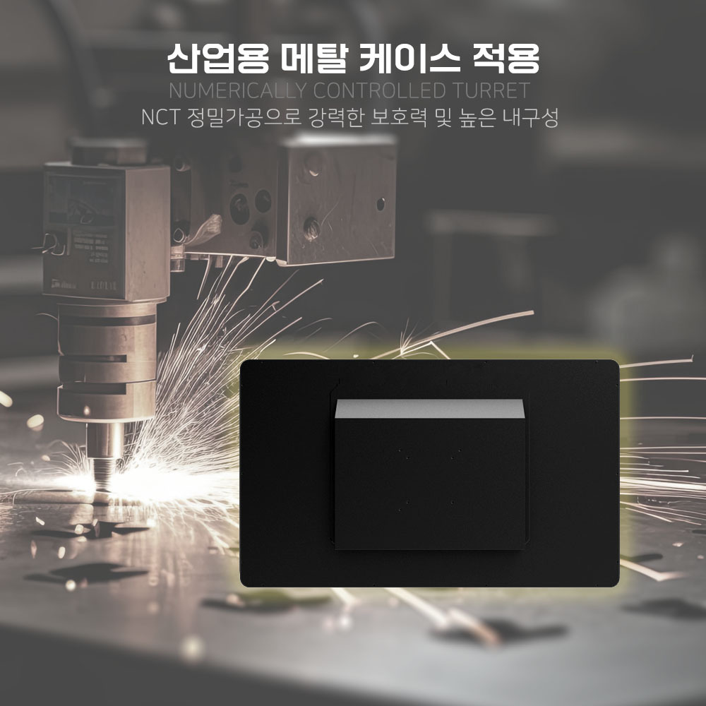견고한 메탈 케이스 적용 MO270DCAB-VH 플랫패널 정전식 알루미늄 프레임 터치 모니터