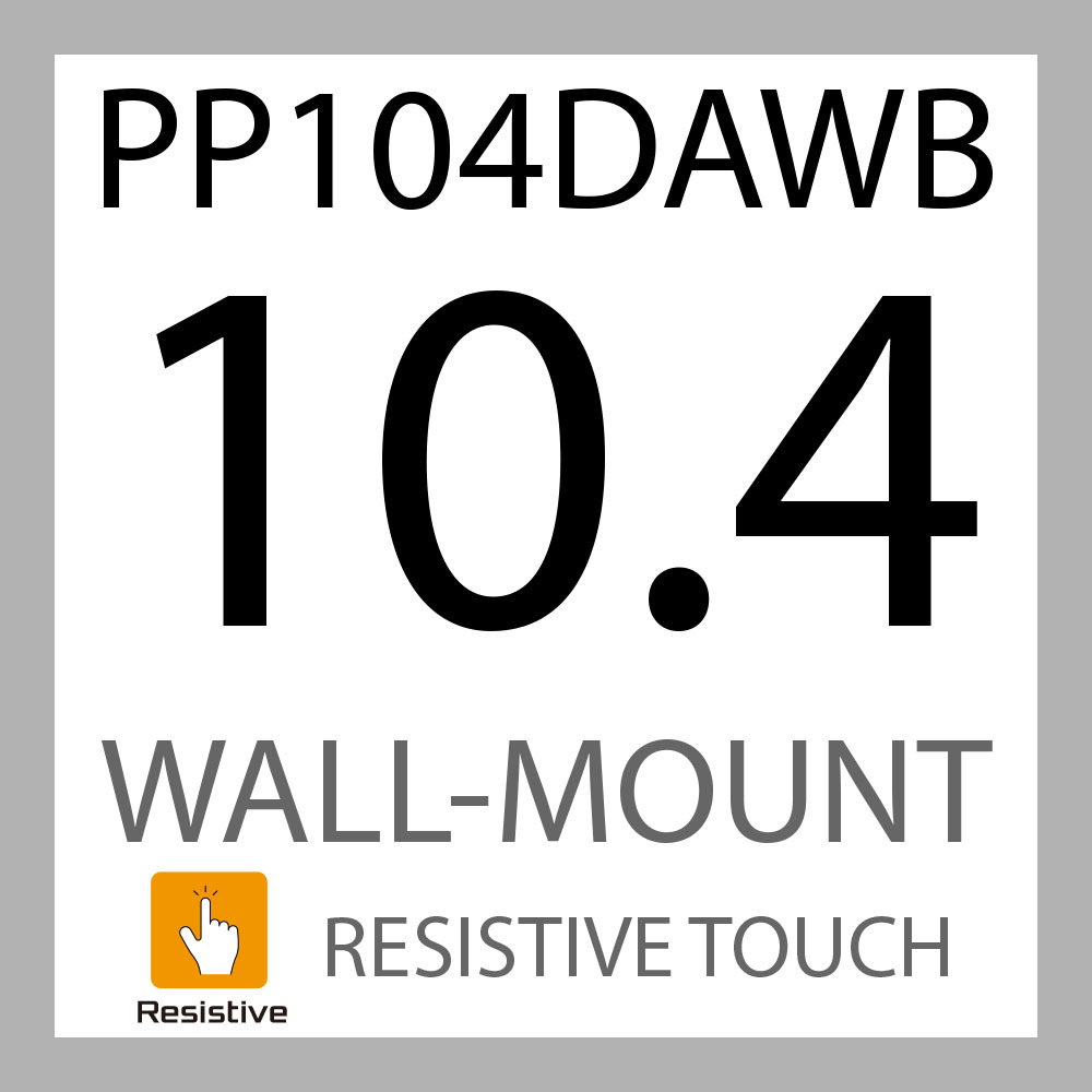 월마운트 감압식 터치 패널컴퓨터 10.4인치 산업용PC PP104DAWB 주문제작 DNSYS