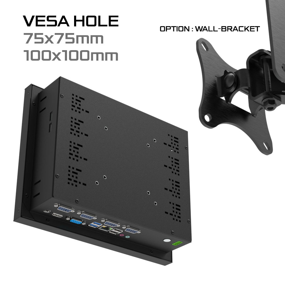 월마운트 감압식 터치 패널컴퓨터 10.4인치 산업용PC PP104DAWB 주문제작 DNSYS