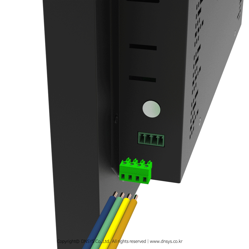 2핀 4핀 외부 파워 스위치 터미널 블록 연결 안내 디앤시스