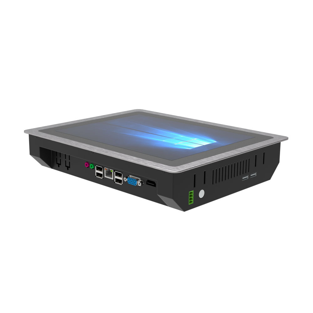 PP104DAIT 하면부 IP65등급 IO포트 10.4인치 전면방수 감압식 터치 패널 컴퓨터 주문제작 DNSYS