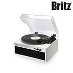 브리츠 BZ-AP40BT LP 턴테이블 블루투스 스피커 화이트