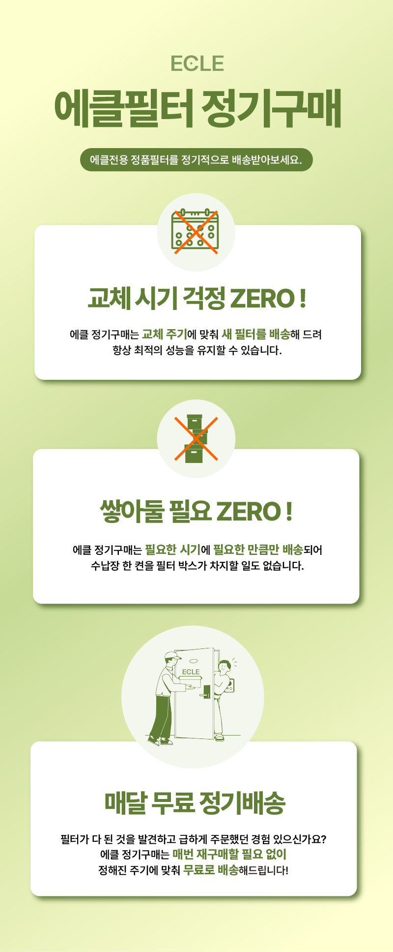 에클 프리미엄 활성탄 탈취 정품 필터
