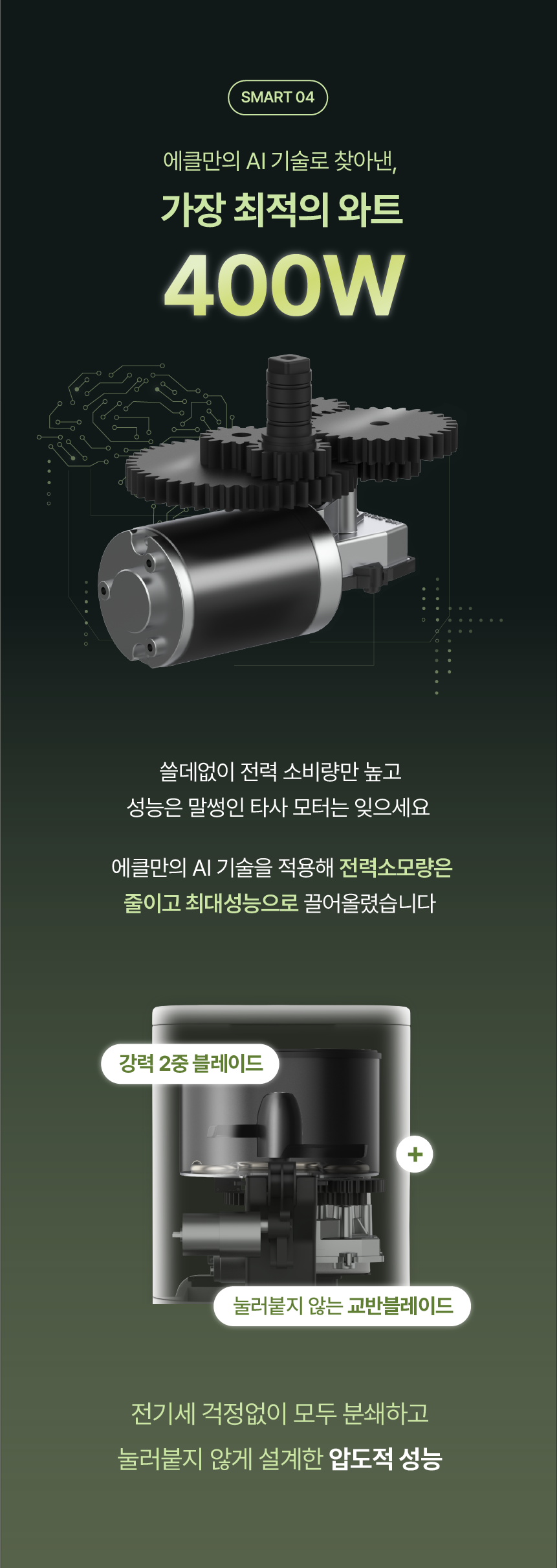 에클 음식물 처리기 PLUS