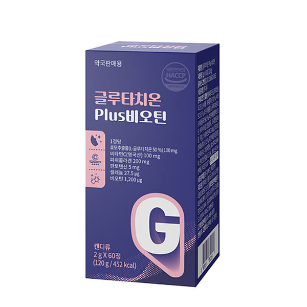 [SEOKHWA Biotech] Glutathione Plus Biotin 2g × 60