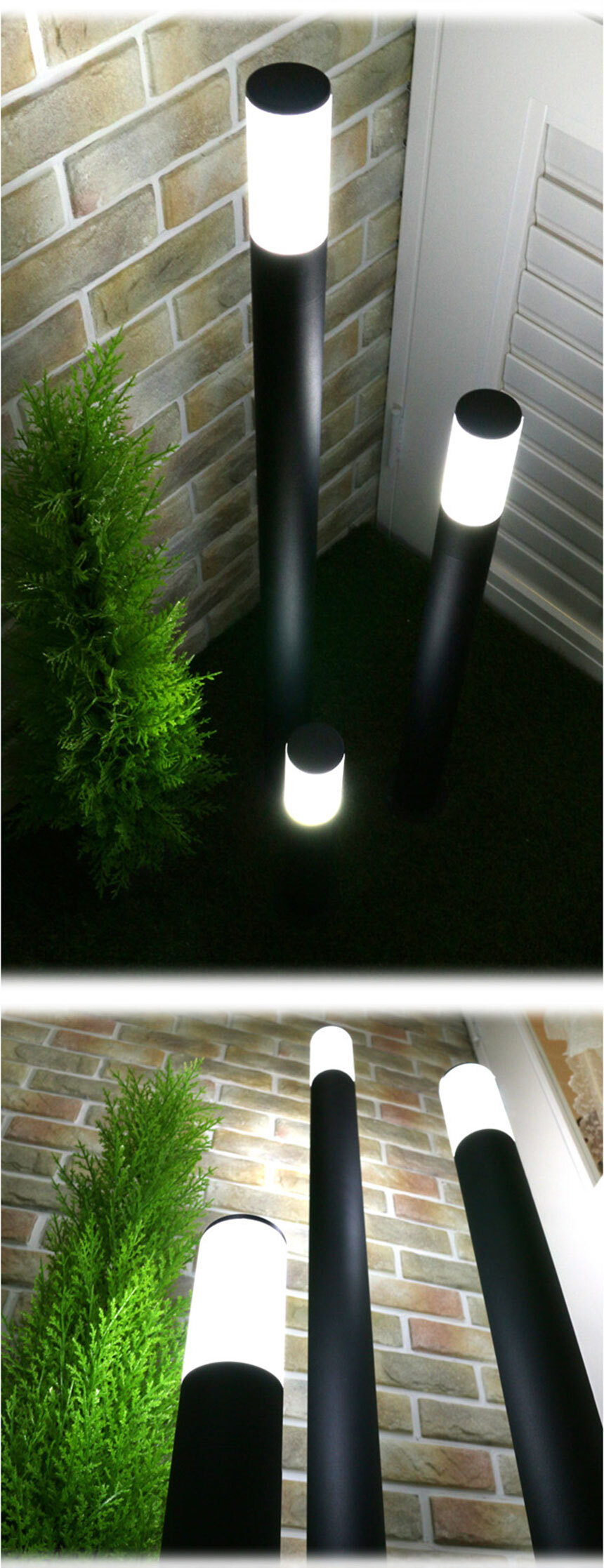 LED 미니 잔디등 샌딩(블랙) 소중대