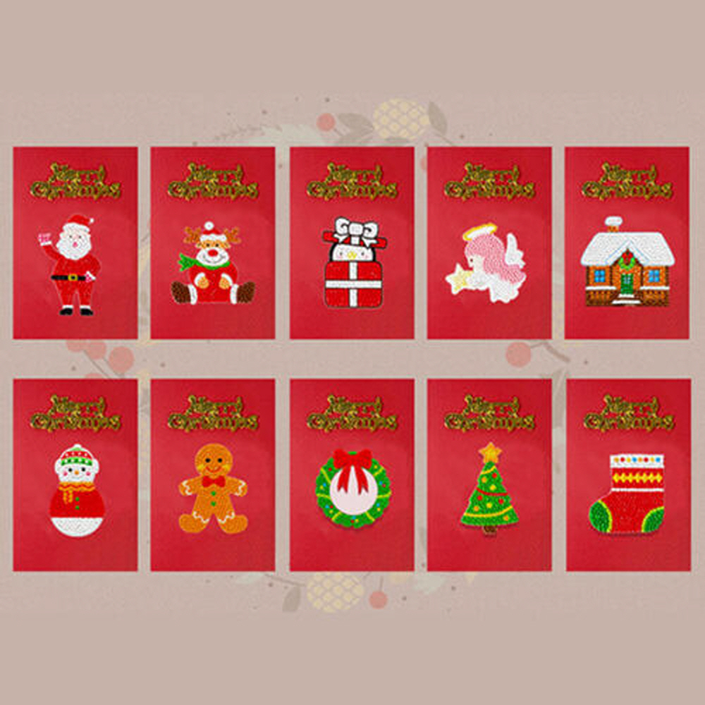 크리스마스 보석십자수 카드 만들기 (1인용 , 10종 택 1)