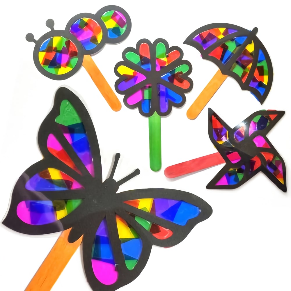 봄 썬캐쳐(5인용) / 나비 애벌레 우산 바람개비 꽃