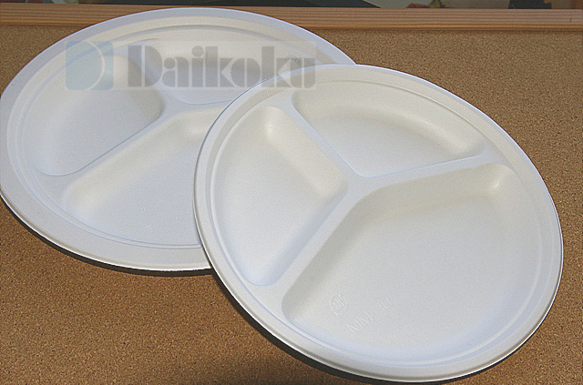 친환경 버개스3칸접시(M) MM-10(22cm 3칸접시)