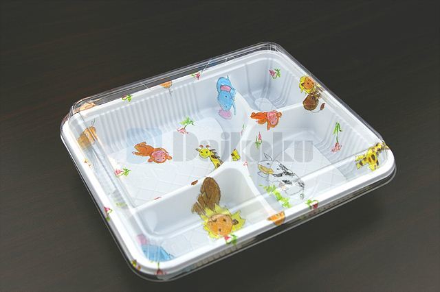 동물원 4칸도시락