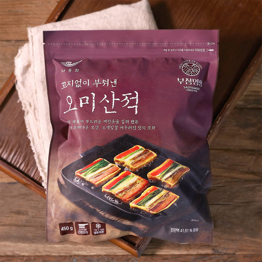 캠핑밀키트 조리방법 사옹원 해물파전, 미트볼, 김치전 4