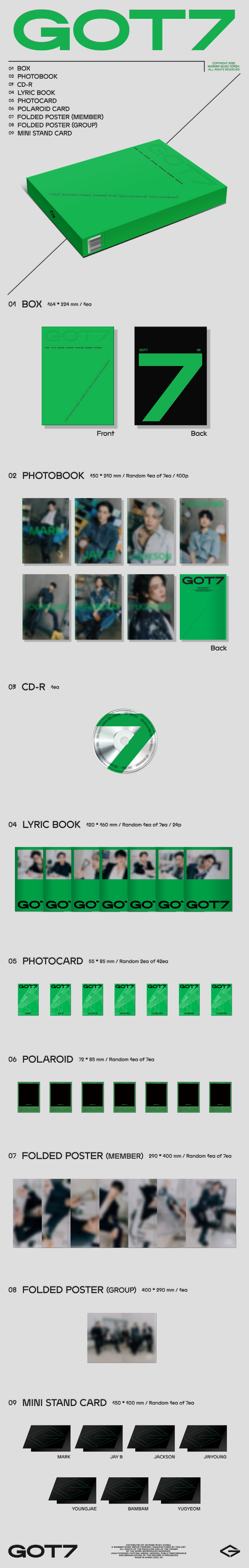 GOT7 - GOT7 (7 Types SET) ( 12th Mini Album ) got7 got7album IGOT7 GOT7isOurName GOT7comeback