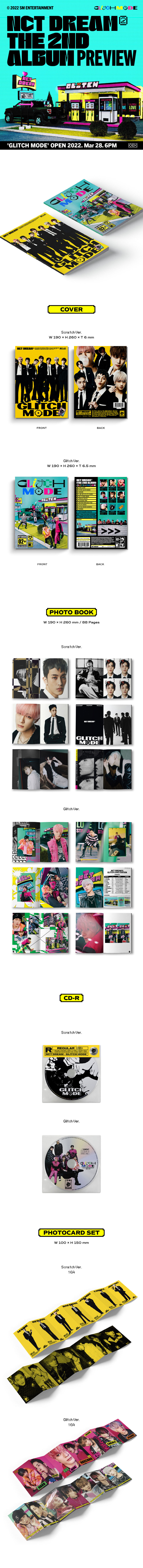NCT DREAM - 2nd Full ALBUM [Glitch Mode](Photo Book Ver.)(Random 1Type) nctdream k-pop