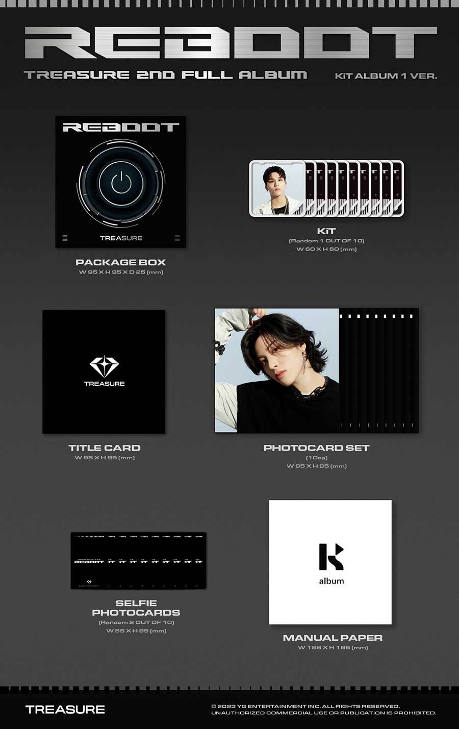 (Kit album ) TREASURE - 2nd full album [REBOOT] TREASURE Treasure_reboot Treasure_album TREASURE_2ndalbum TREASURE_ygtag TREASURE_photobook