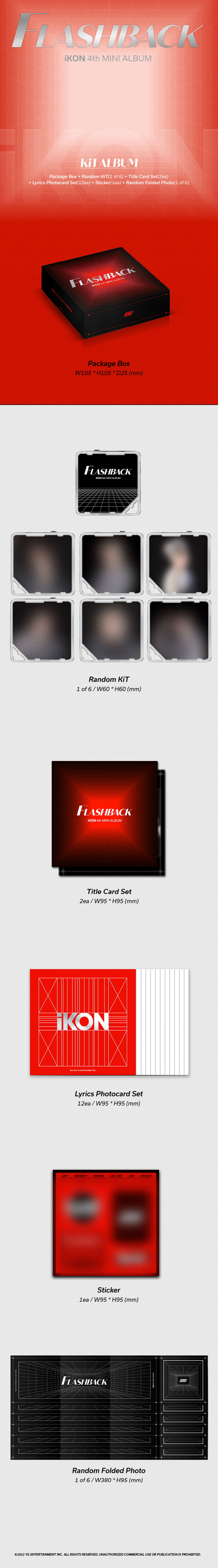 iKON - FLASHBACK (KiT Album) / 4th MINI ALBUM ikon flashback iKONcd iKONalbum iKONFLASHBACK FLASHBACKcd