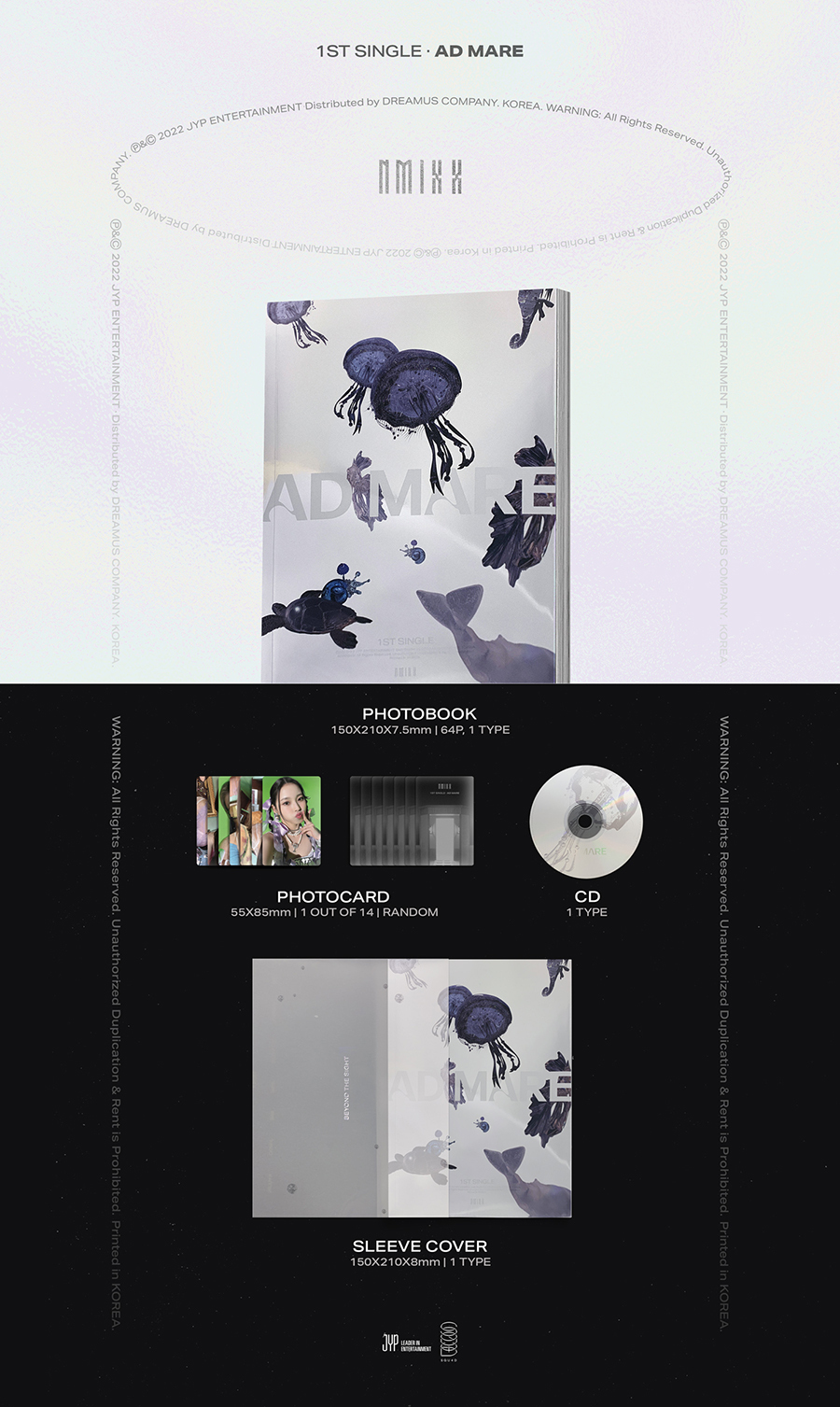 NMIXX - 1st Single Album [AD MARE] (Light Ver.) NMIXX Light AD MARE Light Ver album NMIXXcd NMIXXalbum cd album photocard photobook  Kpop