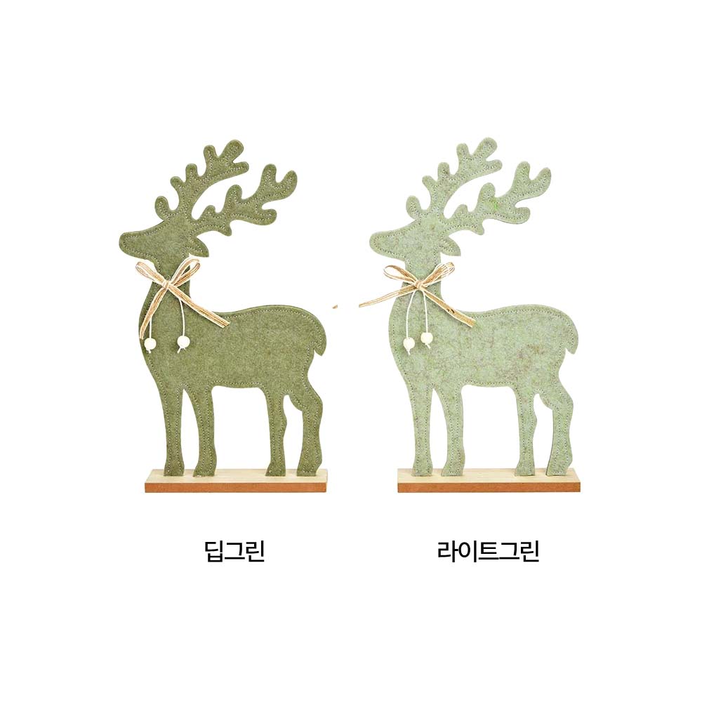 포근한 숲속의 사슴 펠트 스탠딩 장식 (단품, 2colors 택1) 상세 이미지 2