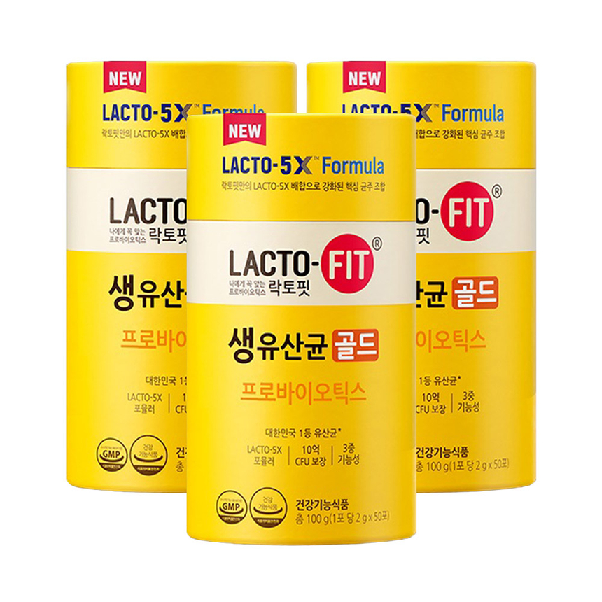 Gmarket - [Lactofit]종근당건강 락토핏 5X 생유산균 골드 50포 X 3개