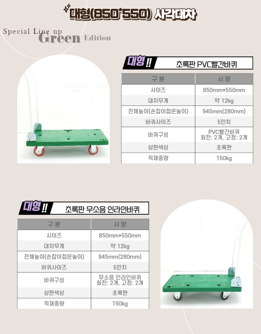 사각대차 (750x450/검정판/무소음바퀴/중) 구루마 대차 밀차 접이식 택배 손수레 L카 끌차 국내조립생산 - 옥션