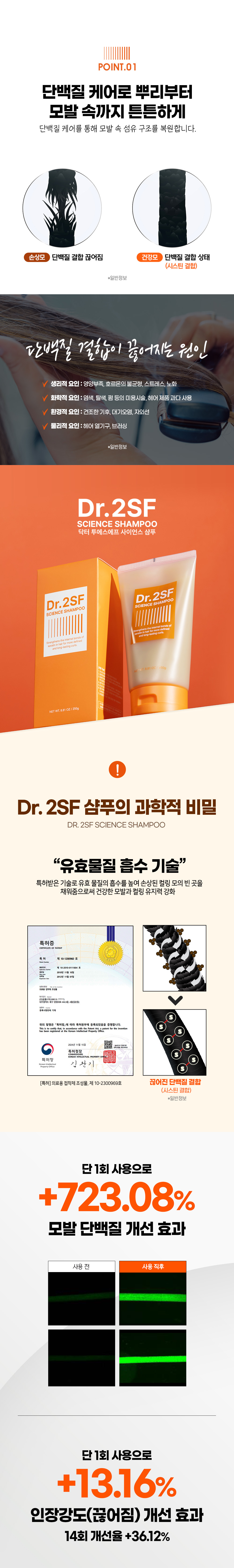 샴푸·린스 > 닥터 2SF 단백질 케어 샴푸 250g 2개 + 30g 2개 | 오늘의집 쇼핑