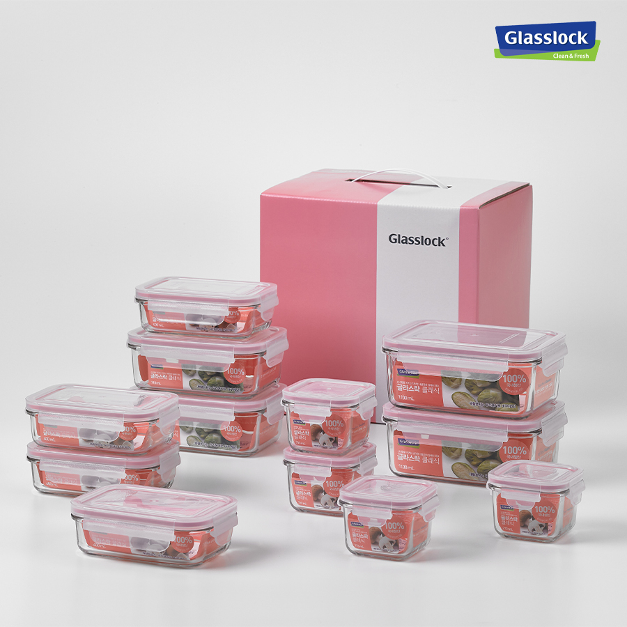 글라스락 클래식 직정 12조(핑크)