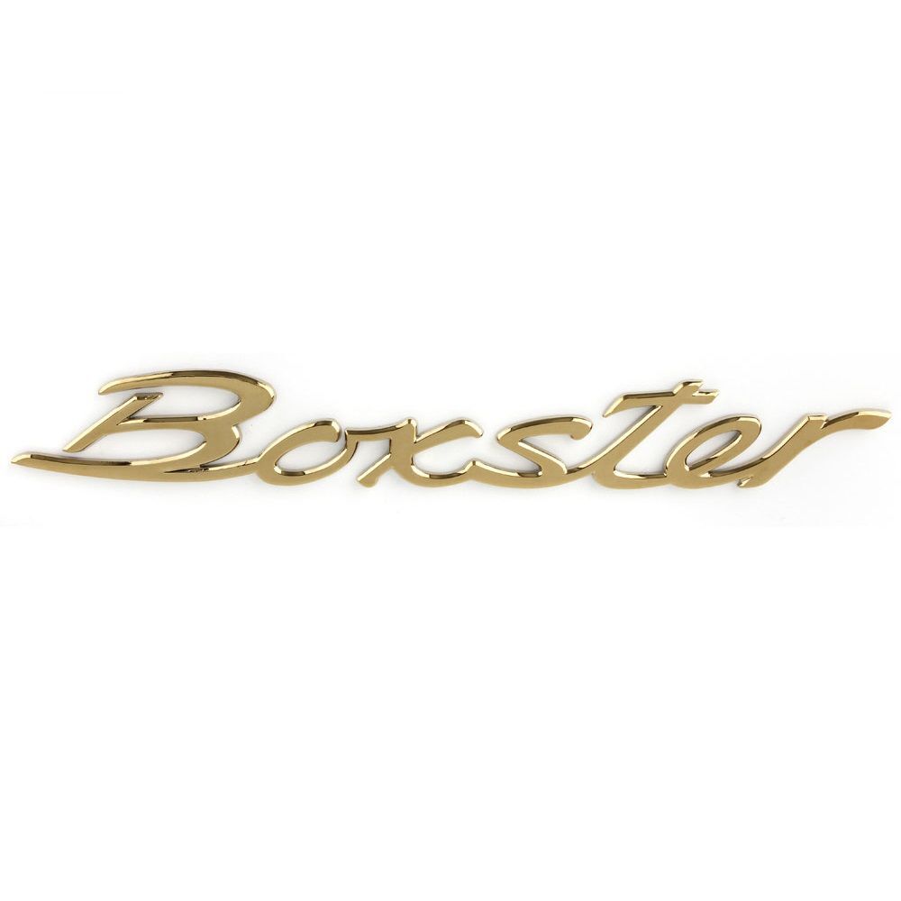 포르쉐 엠블럼 레터링 박스터 Boxster 골드 익스테리어