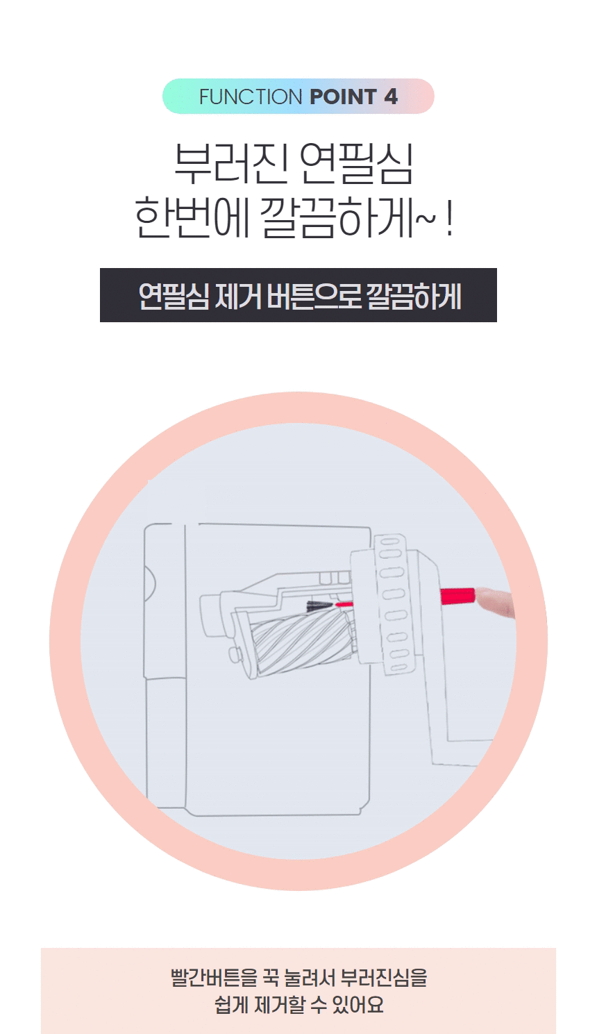 미니 수동 연필깎이 심조절 휴대용 연필깎이 연필깍기 상세 이미지 2