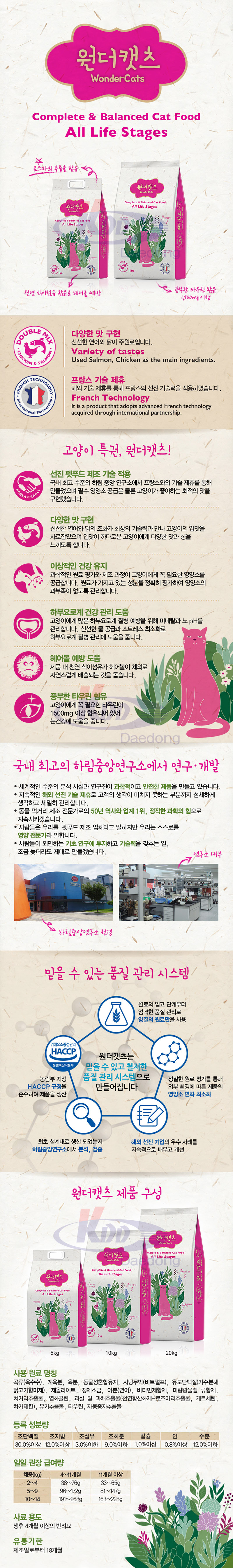 고양이 헤어 볼 사료 고양이 전묘용 사료 성묘 생선 모질 건강 주식 건식 상세 이미지 1