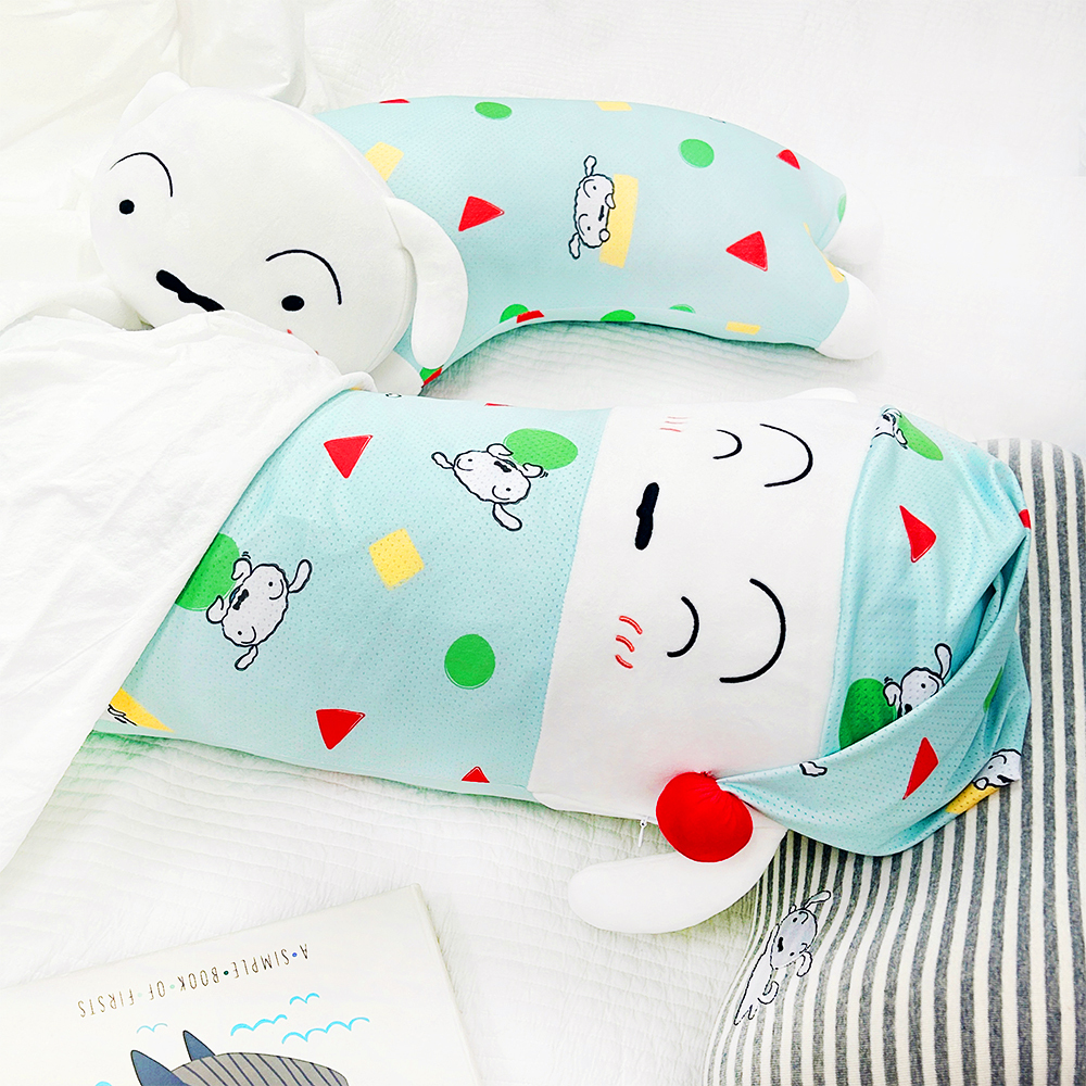 짱구는 못말려 바디쿠션 90x22cm 흰둥이 롱쿠션 상세 이미지 3