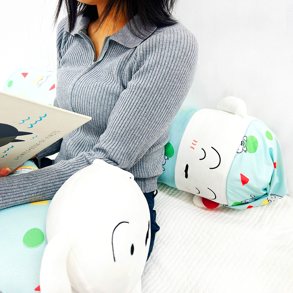 짱구는 못말려 바디쿠션 90x22cm 흰둥이 롱쿠션 상세 이미지 4