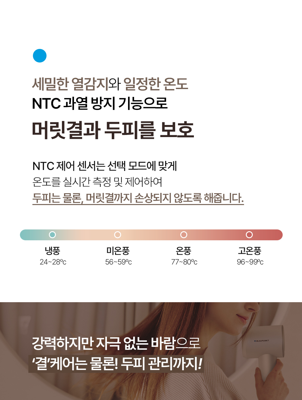 블라우풍트 헤어드라이기 에어이지 프로 BLDC 드라이기 미용실 드라이어 아이보리