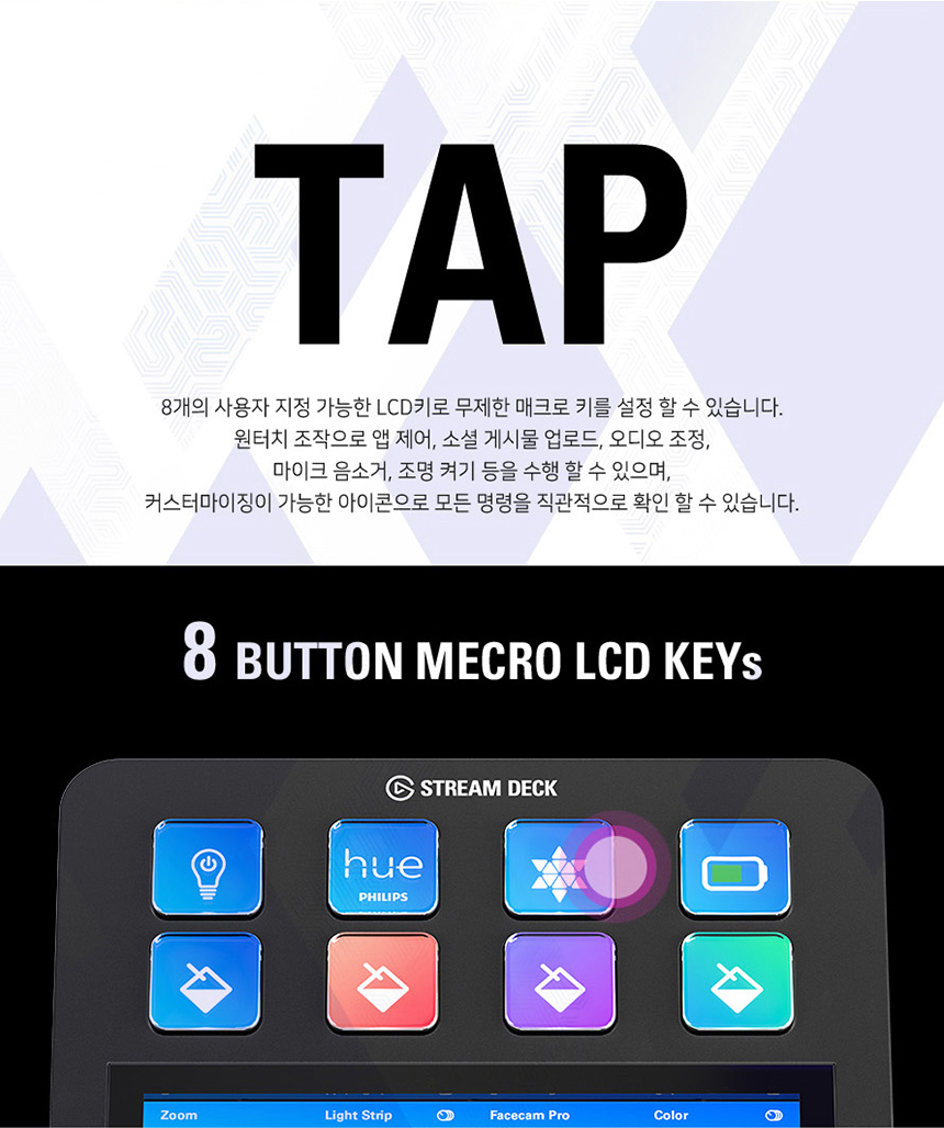 Contents of the Elgato Stream Deck Plus box, including the device, USB cable, and quick start guide.