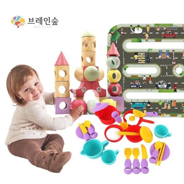 [본사] 브레인숲 큐렉스 영유아 통합 놀이세트