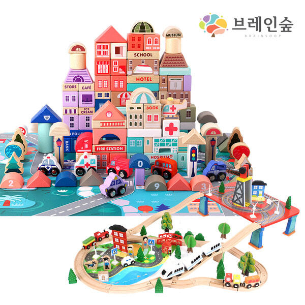 [브레인숲 베스트상품 기획전][본사] 브레인숲 삐뽀 파스텔 도시건설