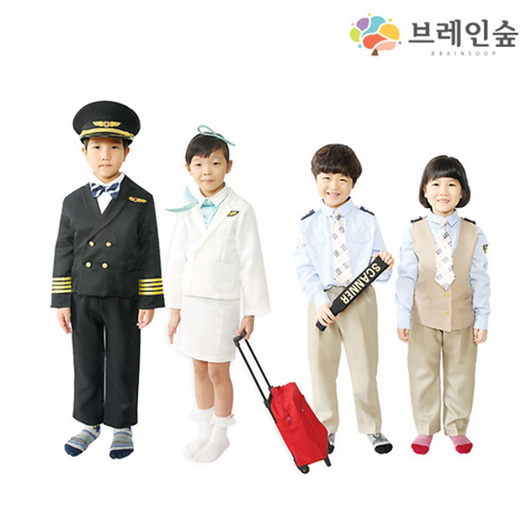 [본사] 브레인숲 직업체험 항공 의상소품 세트