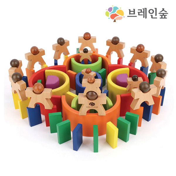 [브레인숲 베스트상품 기획전][본사] 브레인숲 무지개아트 도미노 풀세트