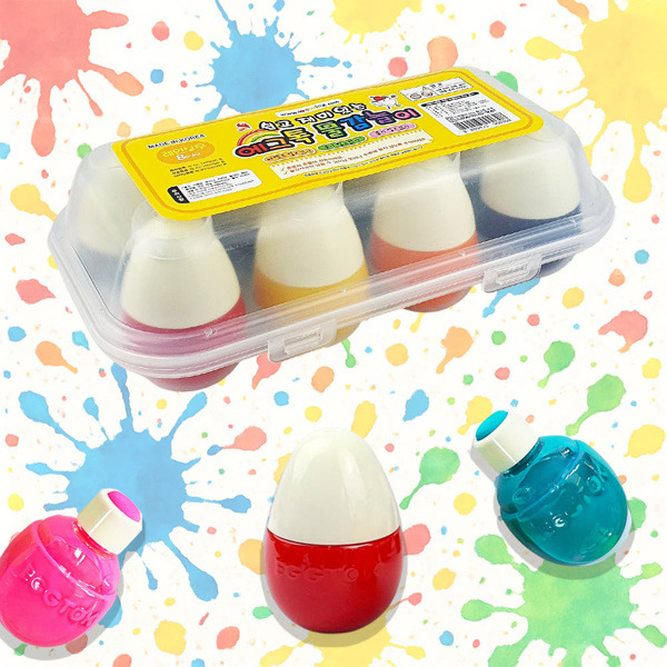 [본사] 에그톡 레인보우 8칼라 미술놀이세트